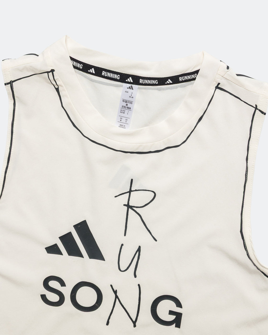 Оригінальна Womens Running Tank X Sftm Adidas – вид ззаду