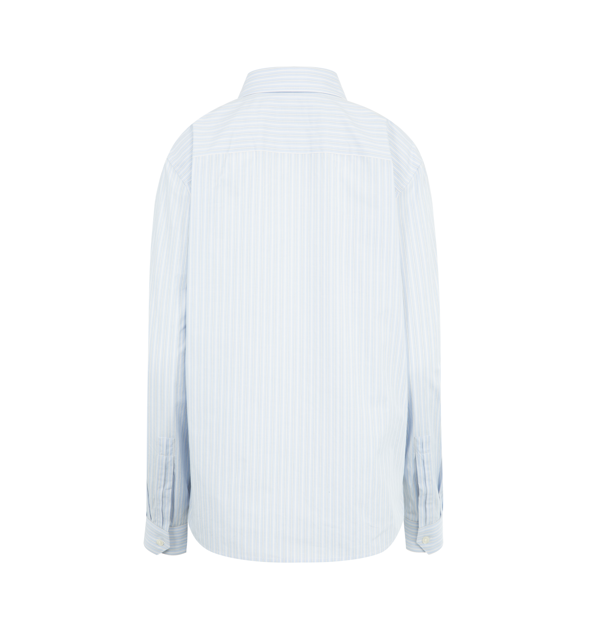 Striped Cotton Poplin Shirt Saint laurent оригінал – Купити в Україні – вид ззаду