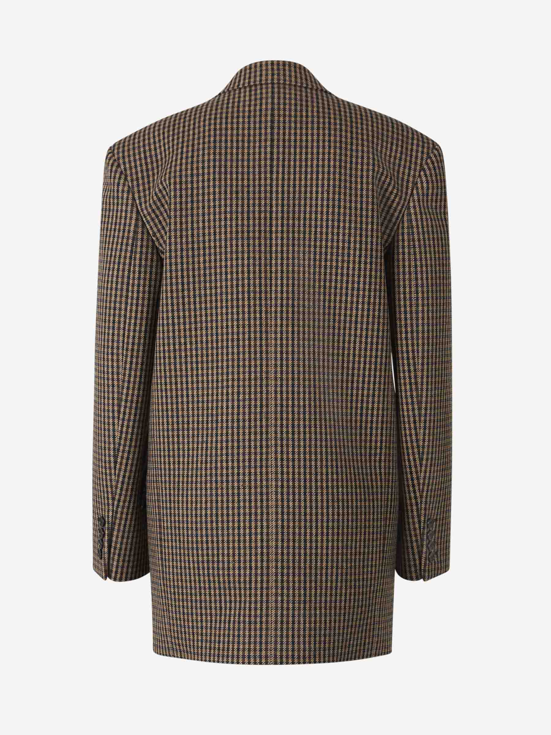 Vichy Motif Blazer Saint laurent – Гарантія оригінальності – вид ззаду