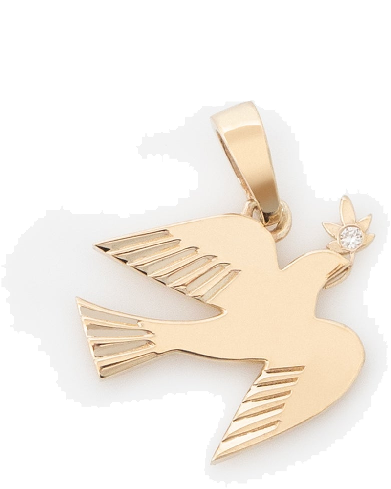 Оригінальна 14kt Gold Dove Pendant Aime leon dore