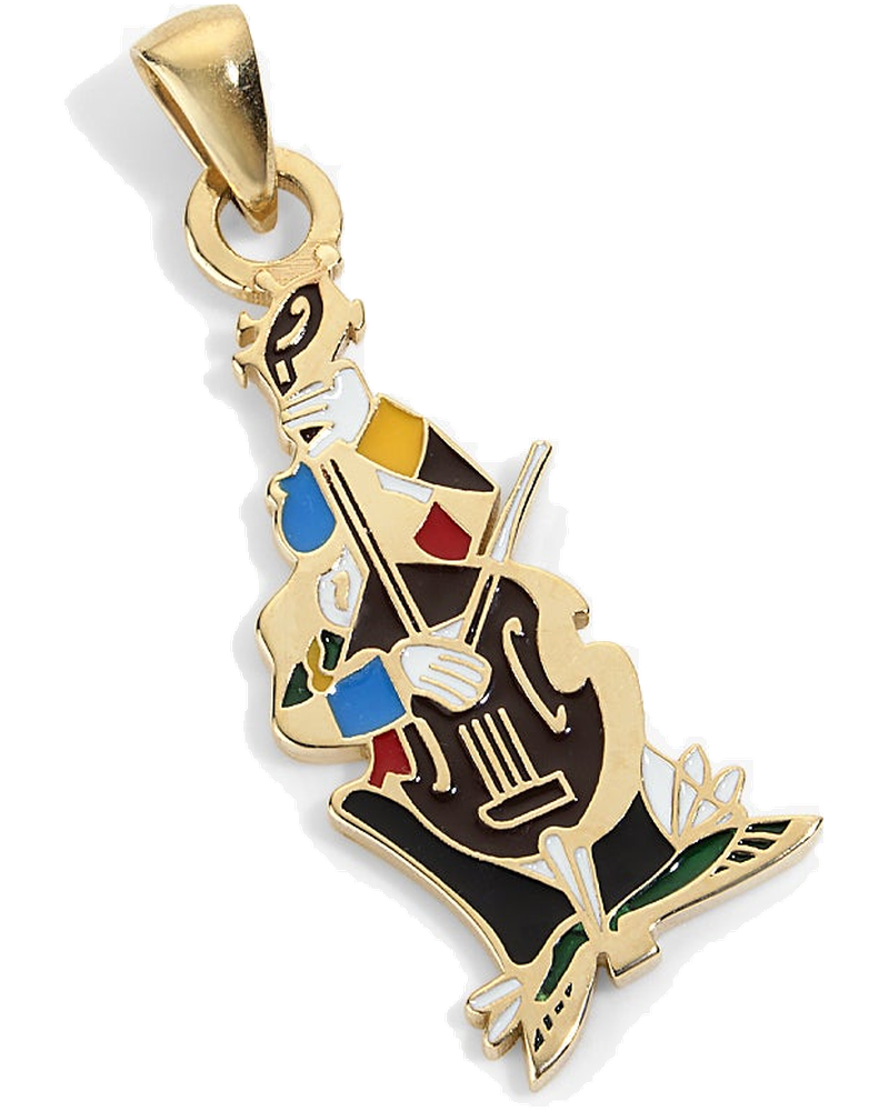 Оригінальна 14kt Gold Musician Pendant Aime leon dore