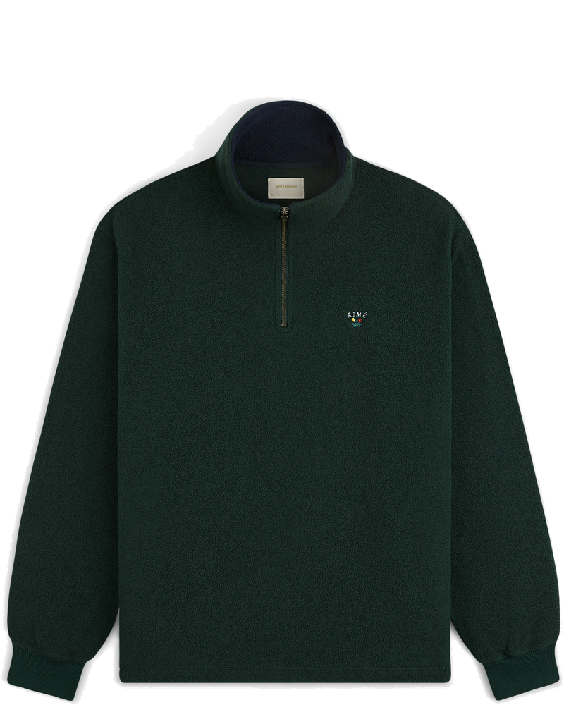Оригінальна Crest Quarter-Zip Fleece Pullover Aime leon dore