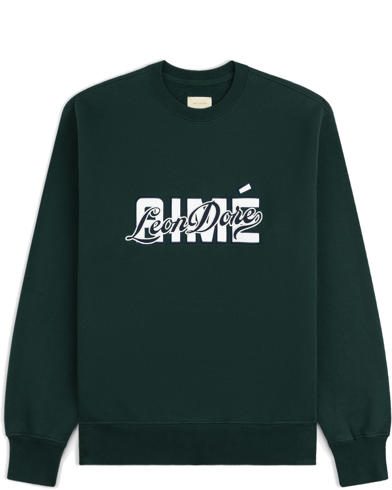 Overlay Logo Crewneck Sweatshirt Aime leon dore оригінал – Купити в Україні