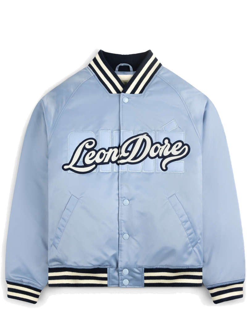 Оригінальна Overlay Logo Satin Varsity Jacket Aime leon dore