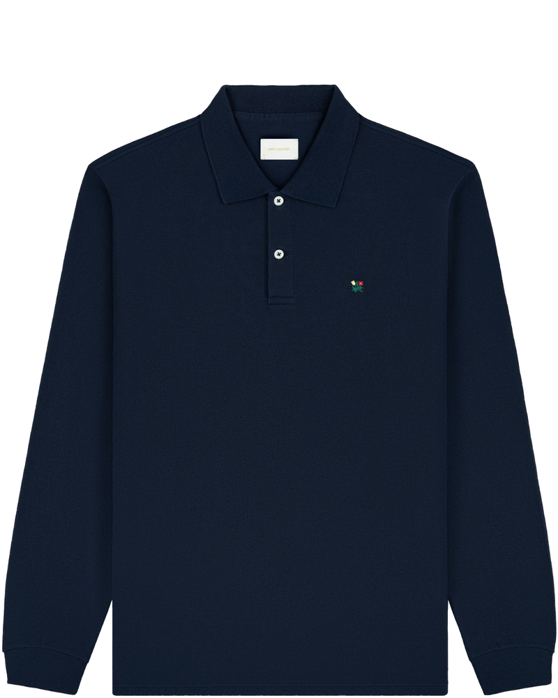 Оригінальна Long-Sleeve Crest Piqué Polo Aime leon dore