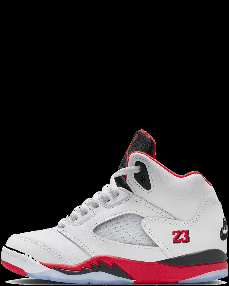 BG_REMOVED_CATALOG_Air Jordan 5 Little Kids Retro "Fire Red" Shoes - AIR JORDAN