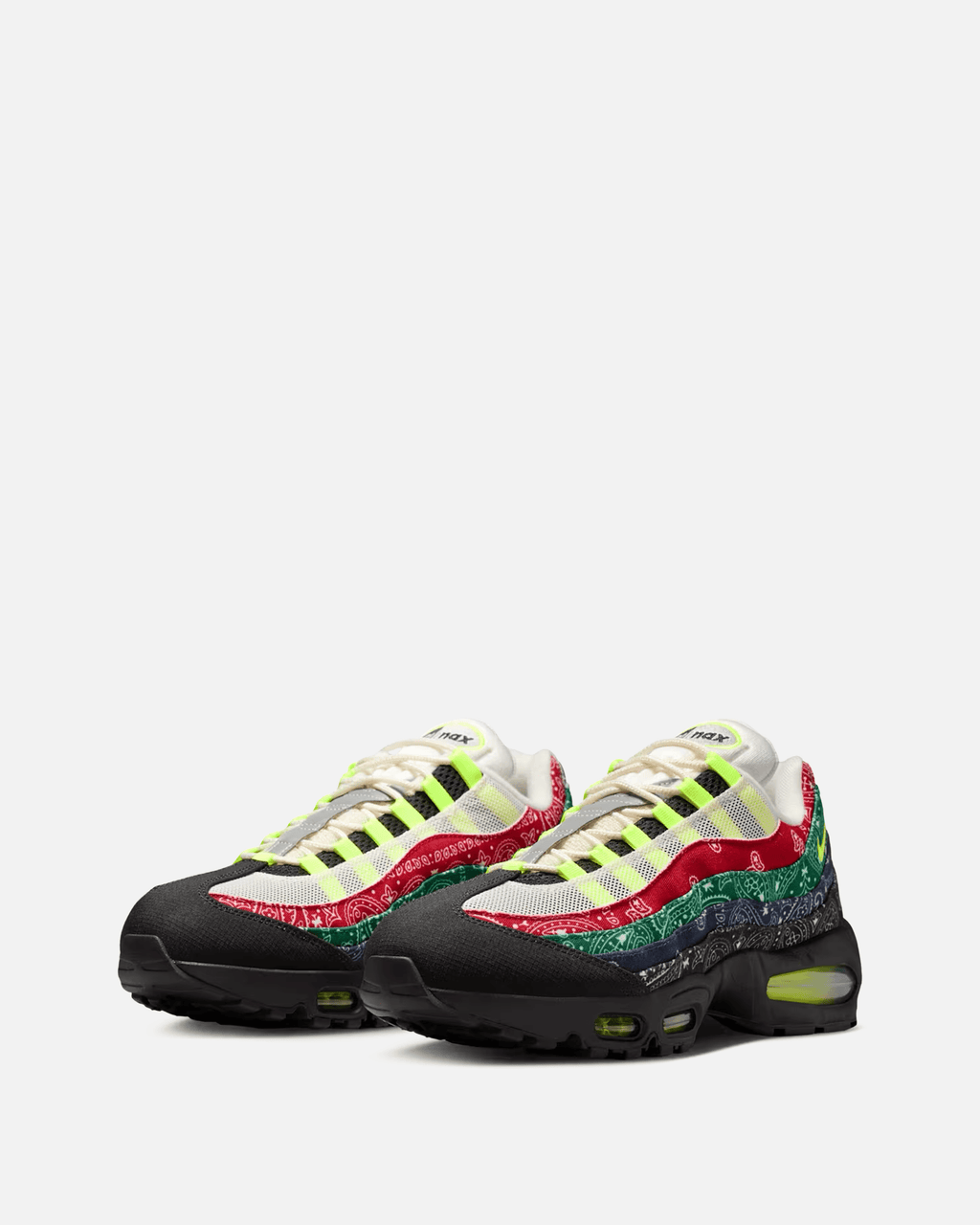 Air Max 95 Big Bubble Paisley Neon Nike – Гарантія оригінальності – вид ззаду