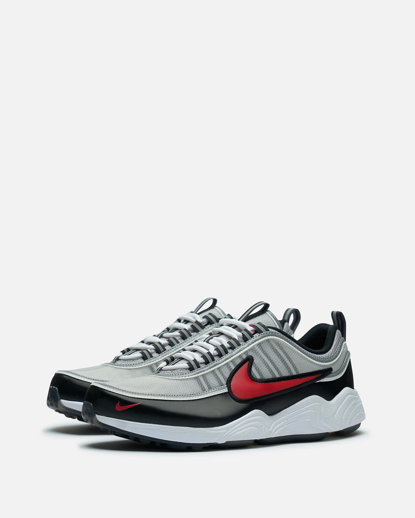 Оригінальна Air Zoom Spiridon In Metallic Silver Nike – вид ззаду