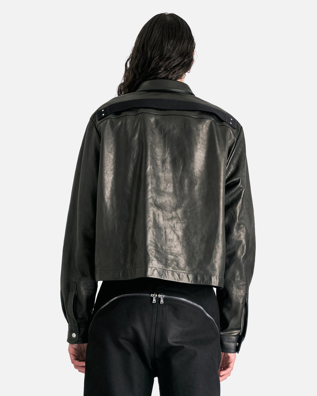 Оригінальна Alice Strobe Shirt In Black Rick owens – детальний вид