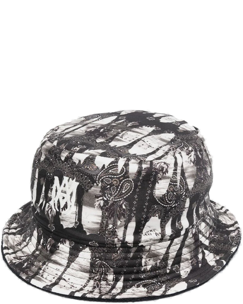 Black Bandana Reversible Bucket Hat Amiri оригінал – Купити в Україні