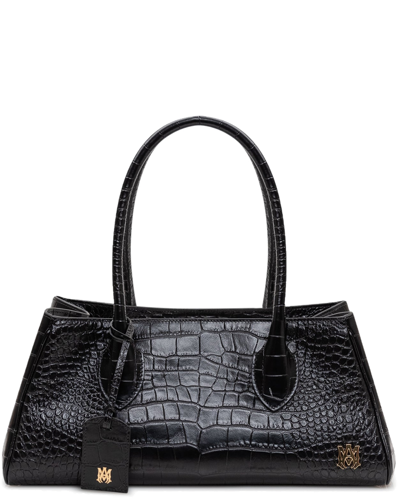 Croc-Effect Leather Shoulder Bag Amiri оригінал – Купити в Україні
