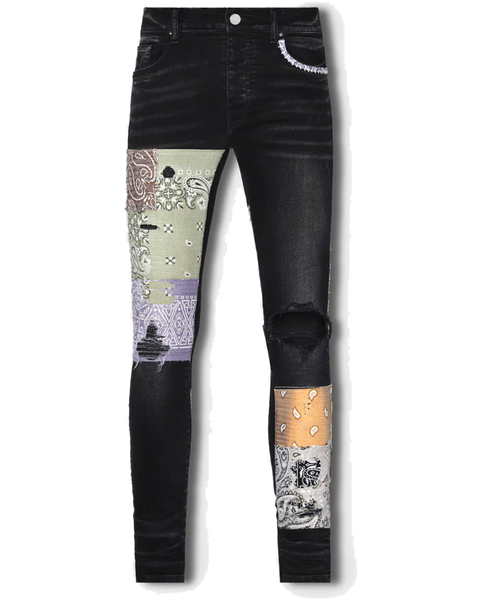 Bandana Art Patch Jeans