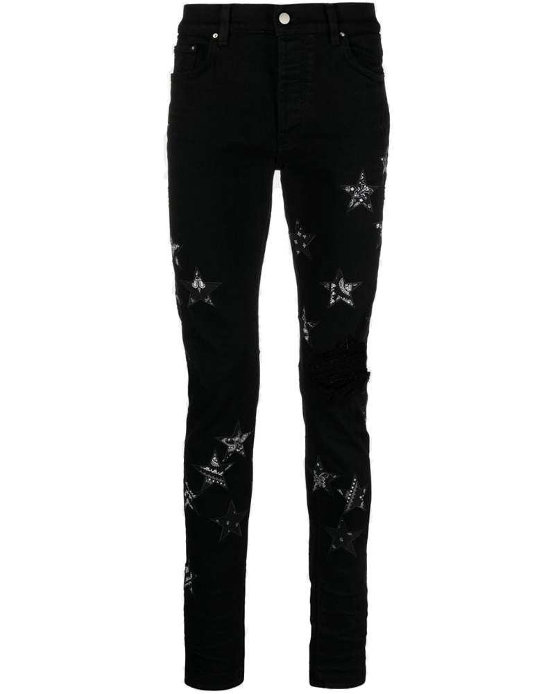 Оригінальна Black Bandana Star Jeans Amiri