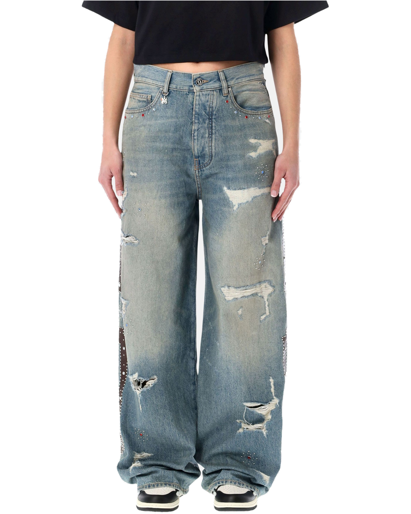 Bones Wide Leg Studded Jeans Amiri оригінал – Купити в Україні