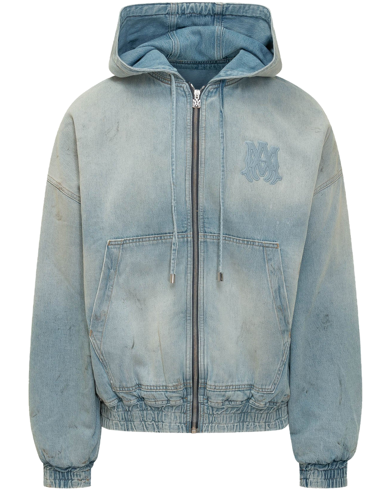 Denim Zip Hoodie With Hood And Kangaroo Pocket Amiri – Гарантія оригінальності