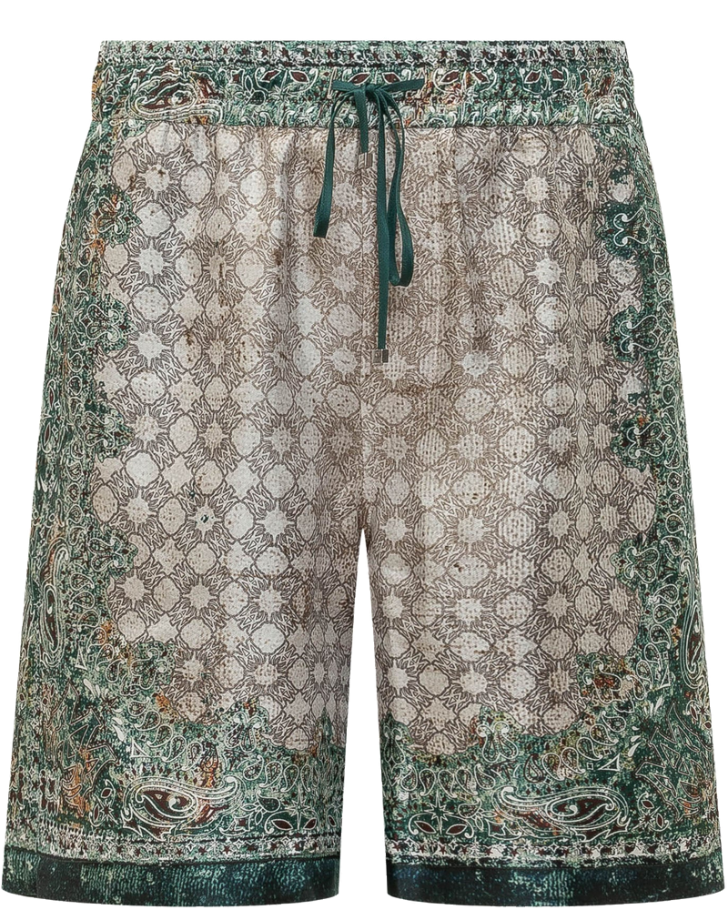 Bandana Shorts With Drawstring And All-Over Print Amiri оригінал – Купити в Україні