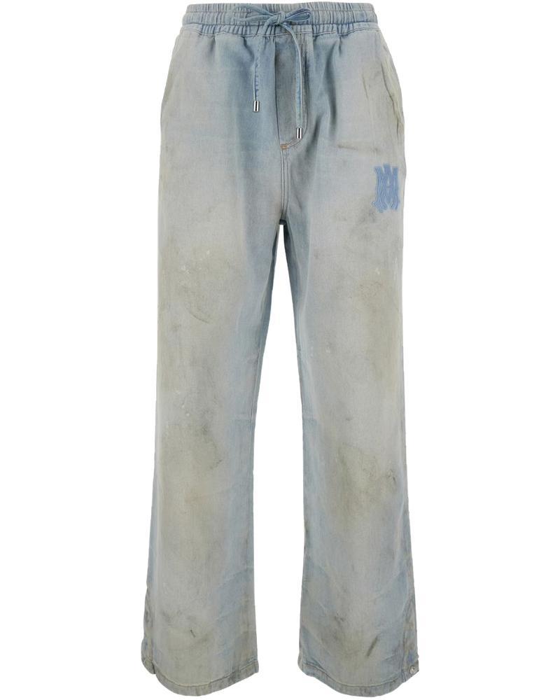 Drawstring Appliqué Wide-Leg Jeans Amiri – Гарантія оригінальності