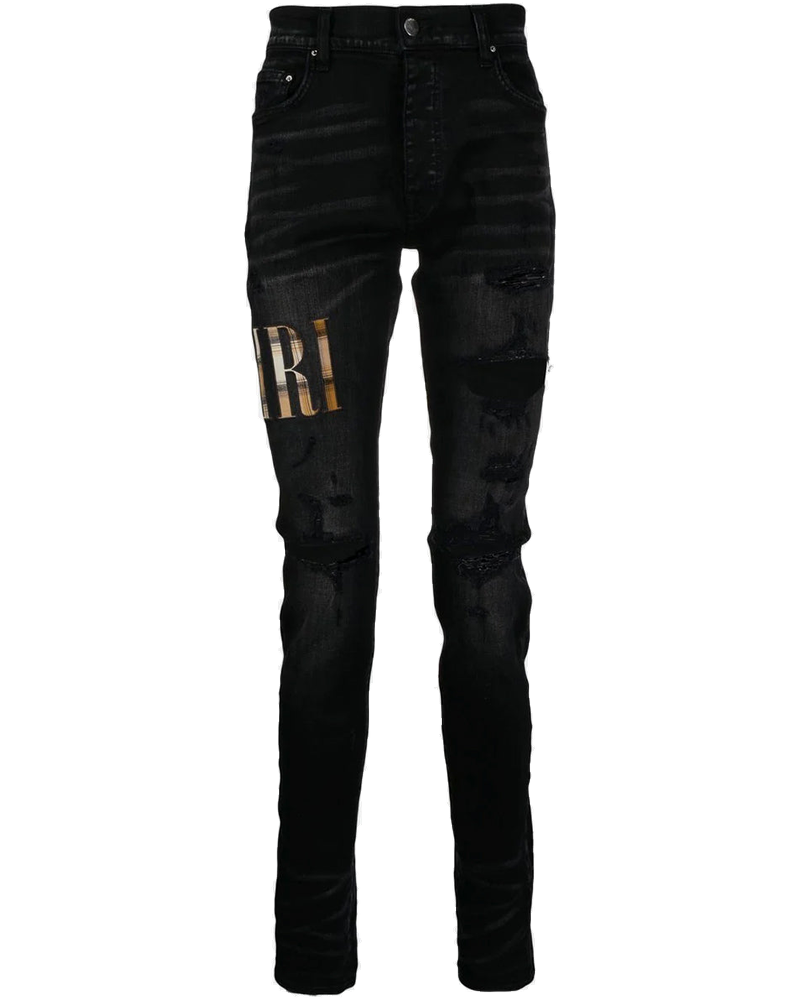 Оригінальна Aged Black Flannel Core Logo Jeans Amiri