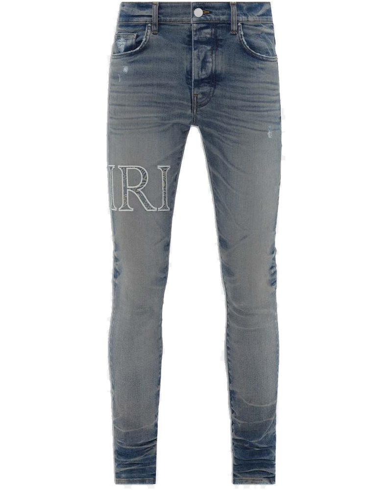 Vintage Indigo Core Logo Bandana Jacquard Jeans Amiri – Гарантія оригінальності