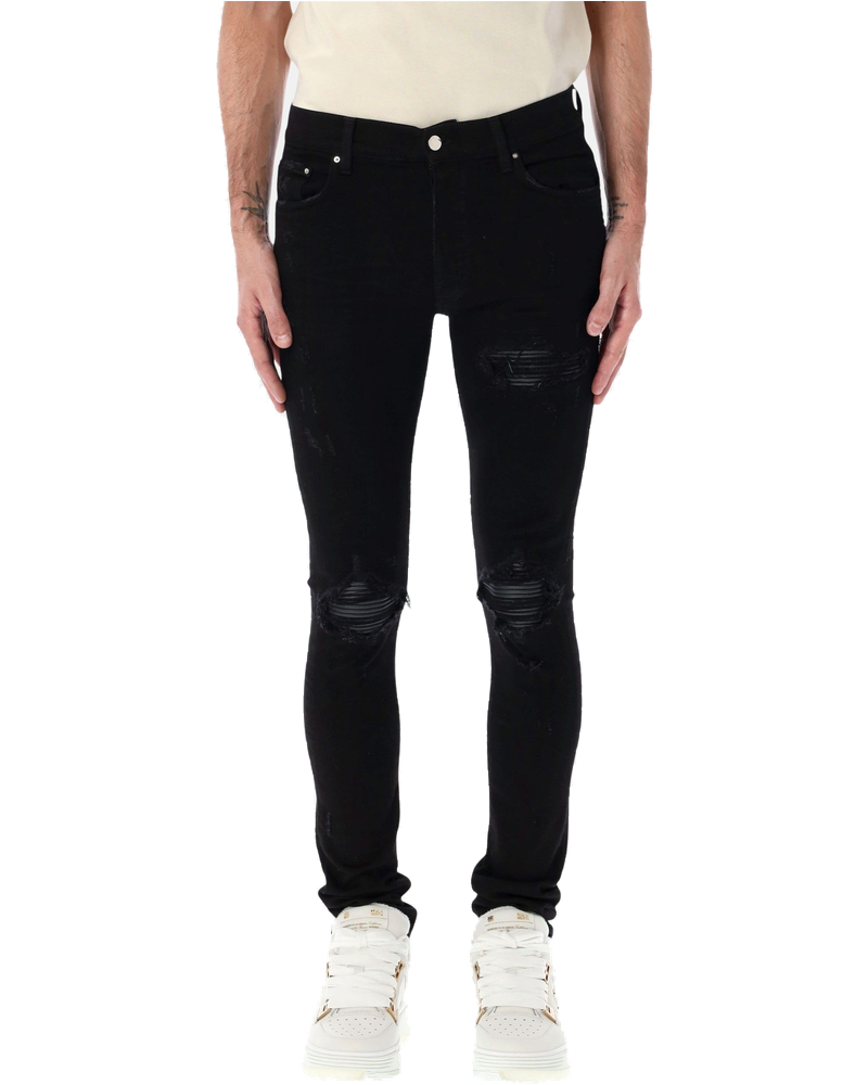 Mx1 Italian Stretch Denim Jeans With Leather Inserts Amiri оригінал – Купити в Україні