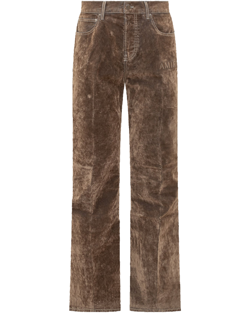 Оригінальна Brown Velvet Straight Leg Pants Amiri