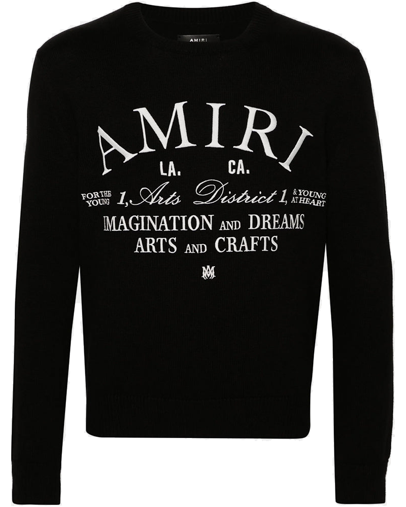 Black Amiri Arts District Crew Neck Amiri – Гарантія оригінальності