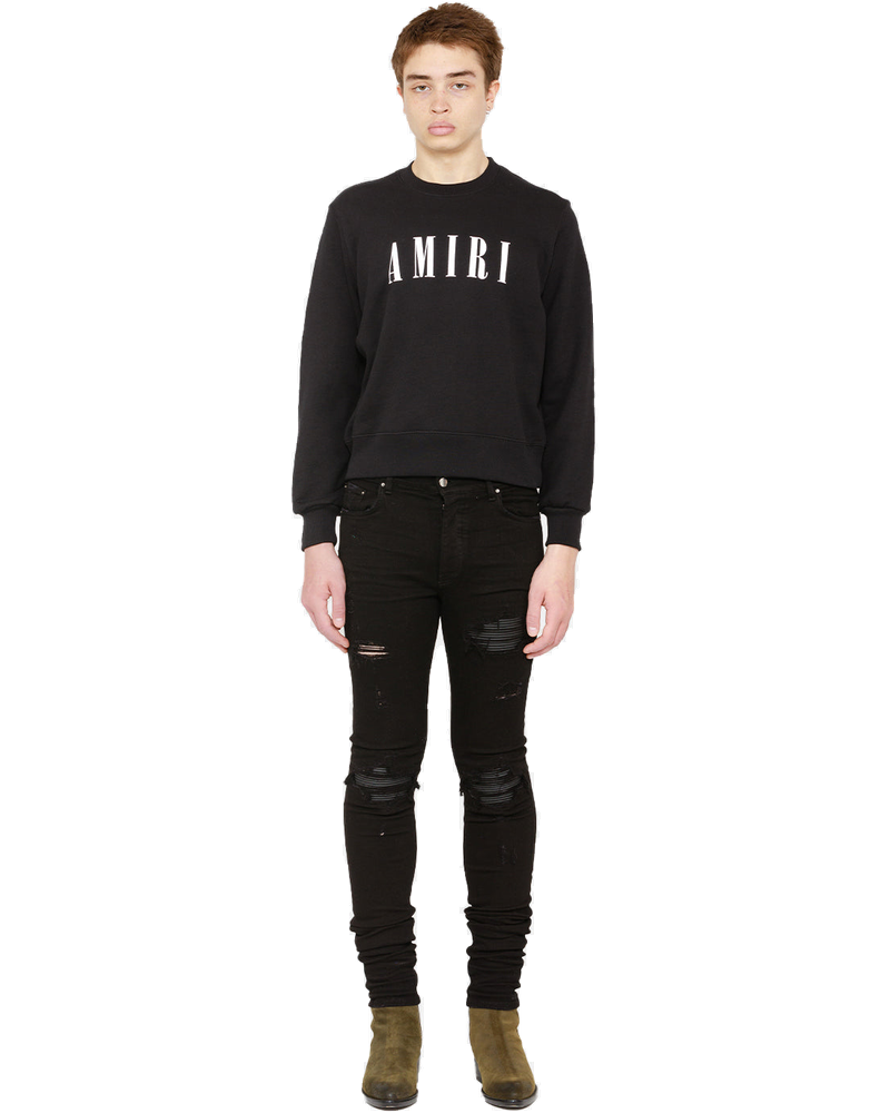 Оригінальна Black Core Logo Print Sweatshirt Amiri