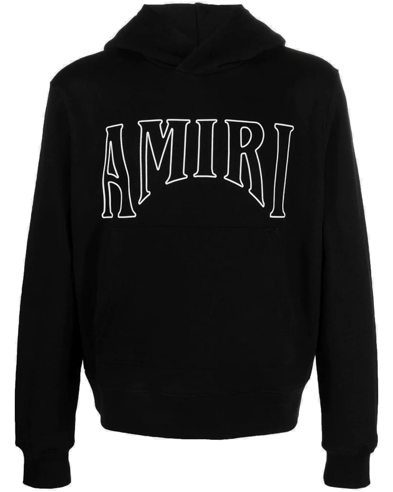 Оригінальна Black Logo-Print Classic Hoodie Amiri