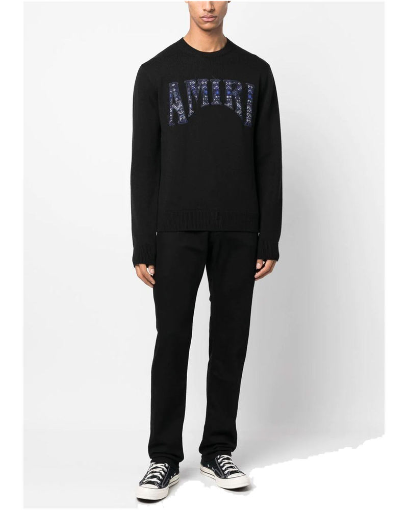 Black Logo Patch Sweatshirt Amiri – Гарантія оригінальності
