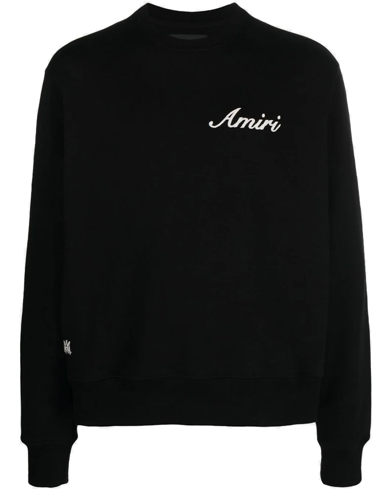 Оригінальна Black Script Logo Crewneck Amiri