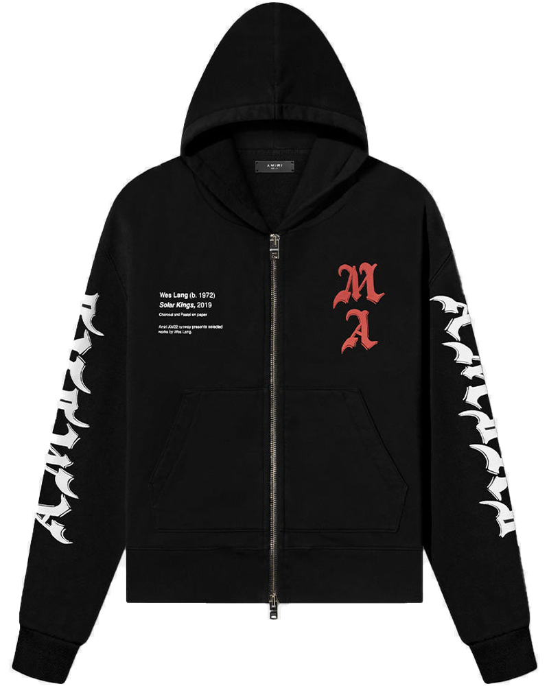 Оригінальна Black Wes Lang Solar Kings Hoodie Amiri