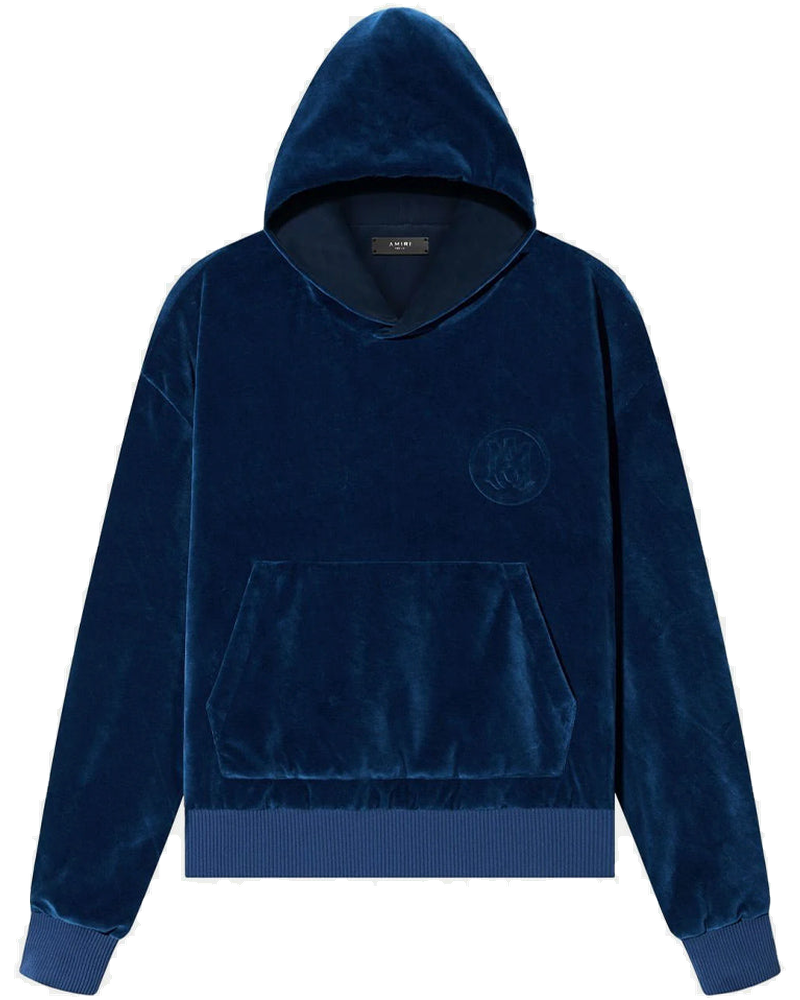 Blue Velour Hoodie Amiri оригінал – Купити в Україні