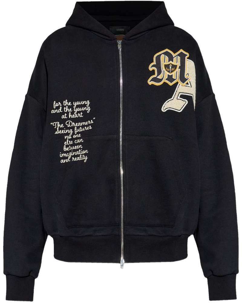 Logo-Appliqué Full-Zip Hoodie Amiri – Гарантія оригінальності