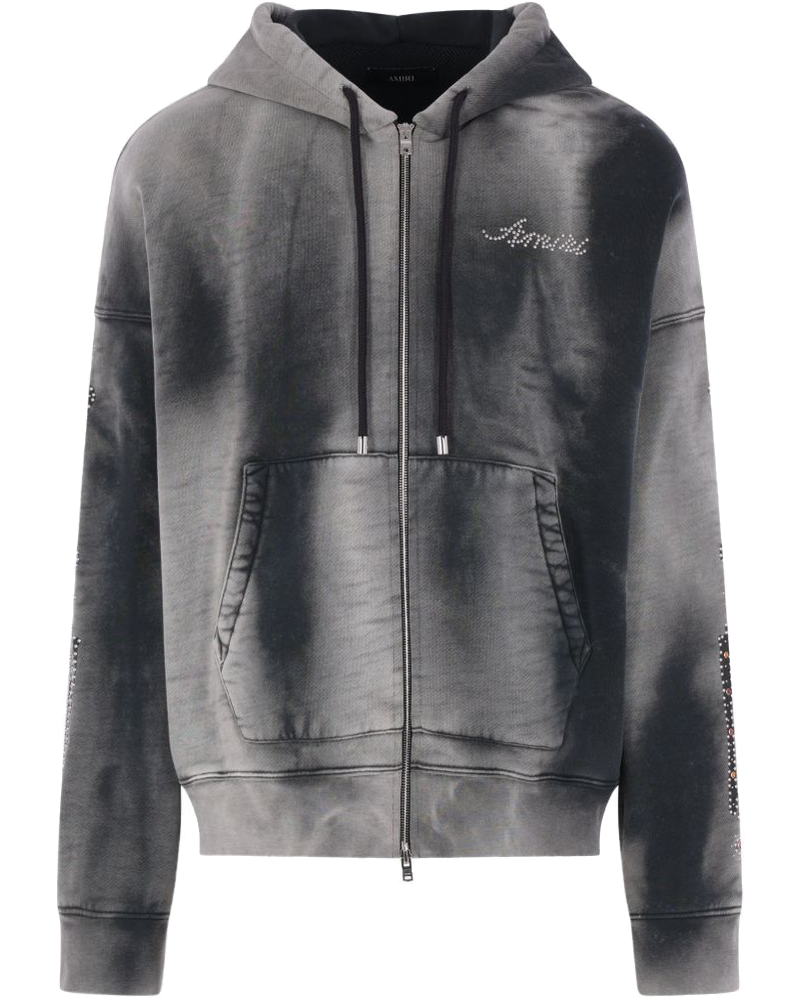 Rhinestone-Detail Hoodie Amiri оригінал – Купити в Україні