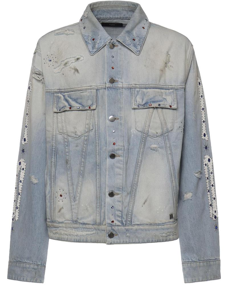 Оригінальна Giacca In Denim Con Borchie Amiri
