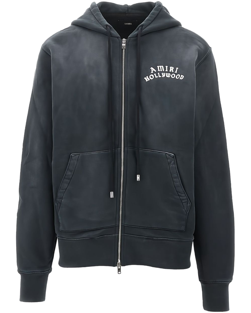 Оригінальна Logo-Embroidered Zip-Up Hoodie Amiri