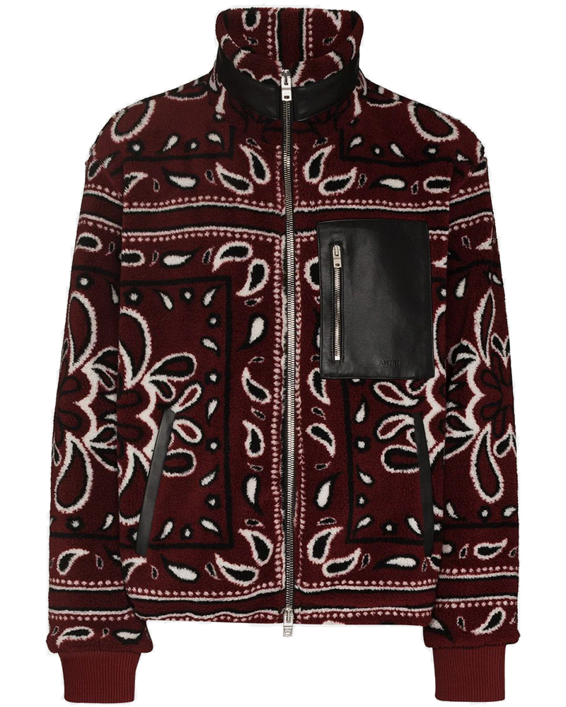 Red Printed Bandana Polar Fleece Jacket Amiri оригінал – Купити в Україні