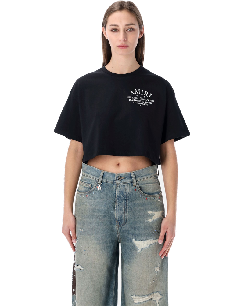 Оригінальна Arts District Cropped Cotton Tee Amiri
