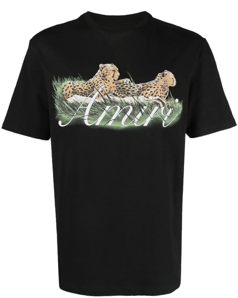 Black Cheetah Logo T-Shirt Amiri – Гарантія оригінальності