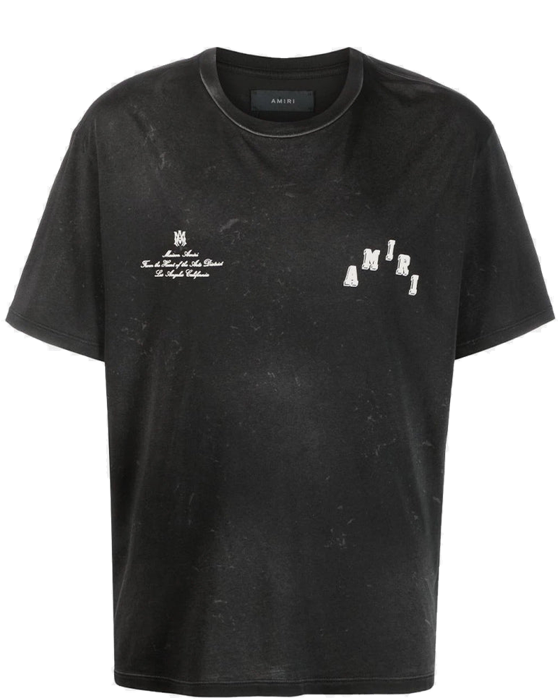 Black Vintage Collegiate T-Shirt Amiri оригінал – Купити в Україні