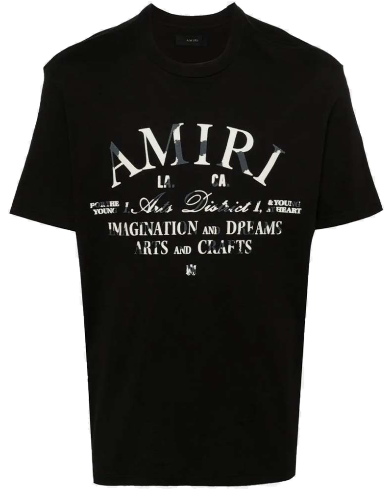 Black Distressed Amiri Arts District T-Shirt Amiri – Гарантія оригінальності