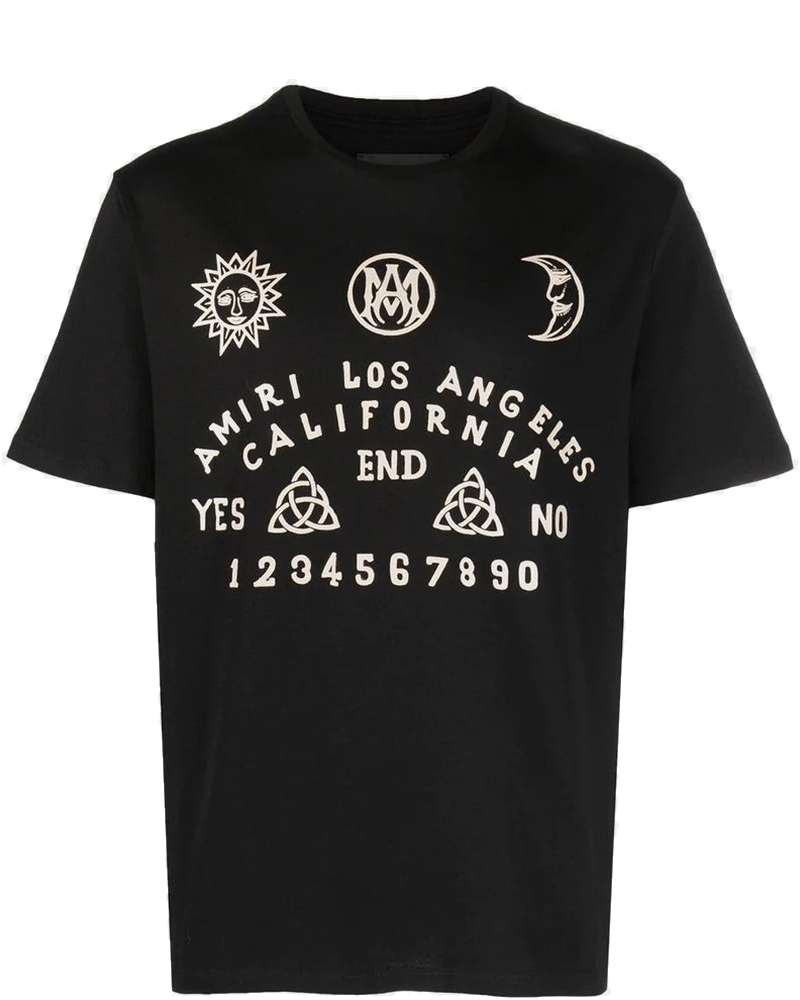 Black Motif-Print T-Shirt Amiri – Гарантія оригінальності