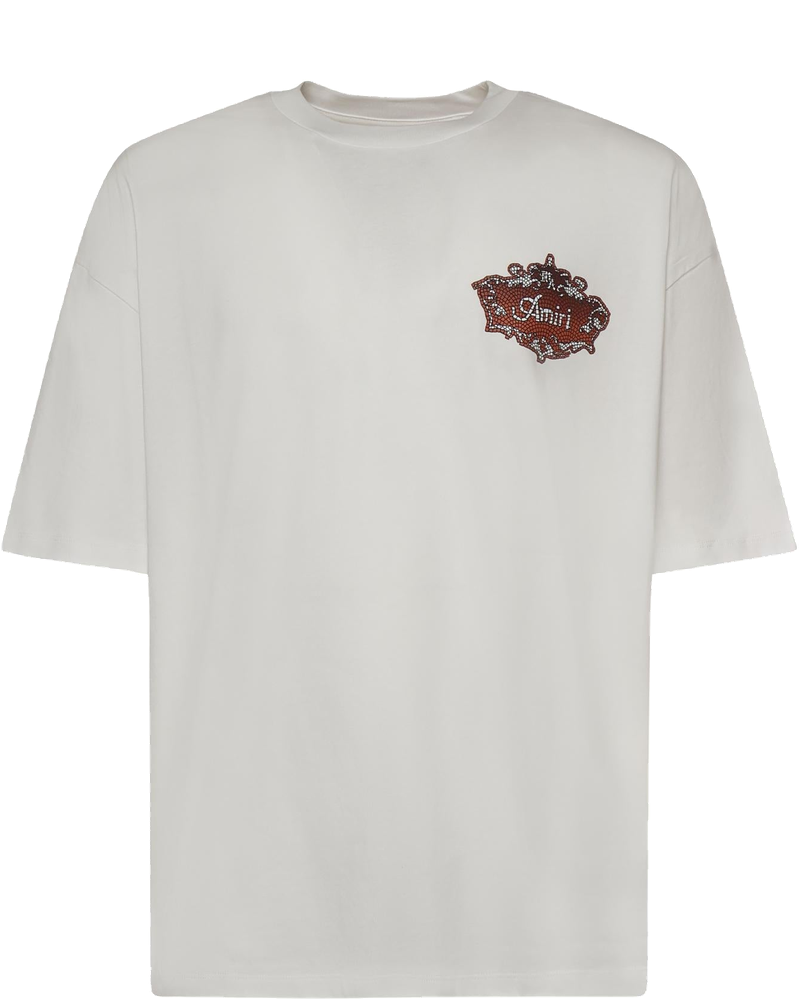 Оригінальна T-Shirt Chateau Crest In Cotone Amiri