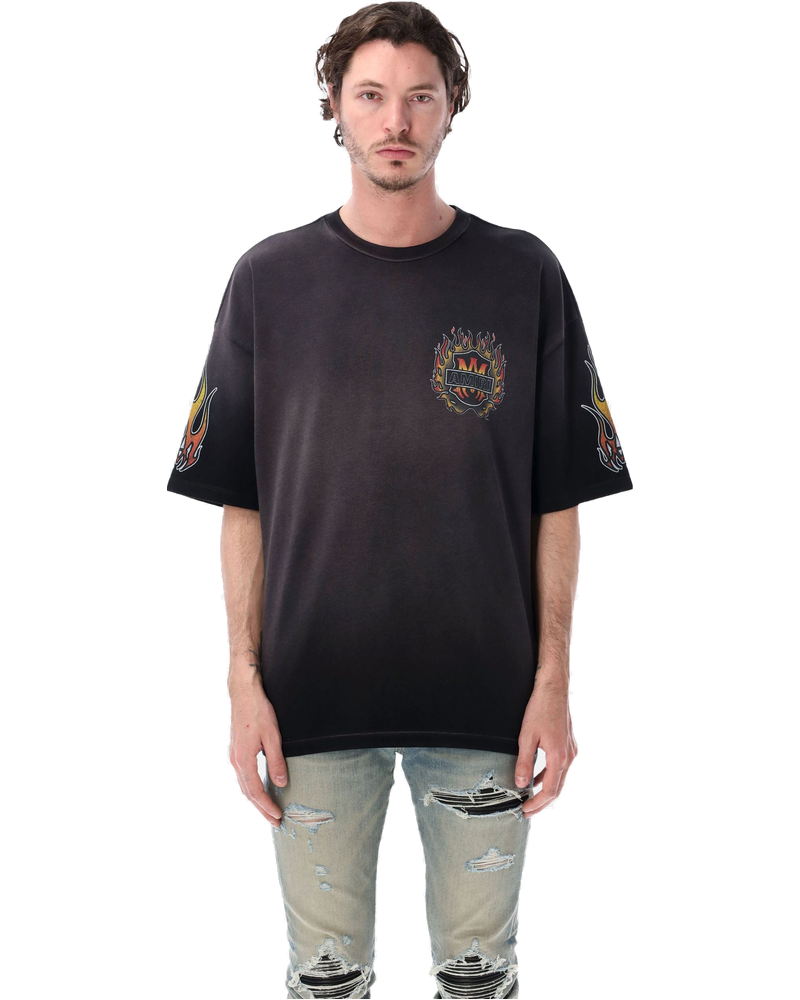 Flames Oversized Cotton T Shirt Amiri – Гарантія оригінальності