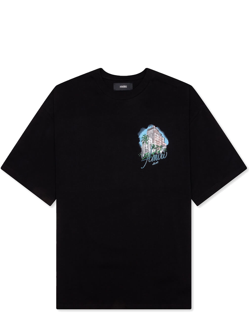 Hotel Oversized Tee Black Amiri оригінал – Купити в Україні