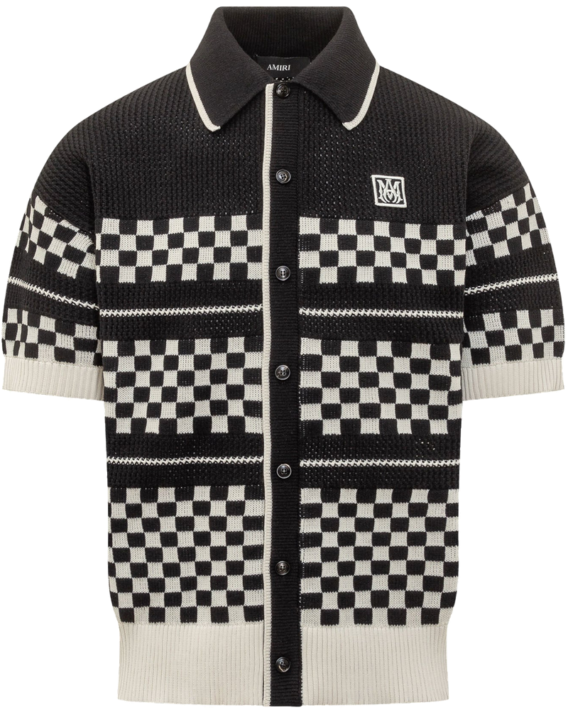 Оригінальна Short Sleeve Knit Polo Amiri