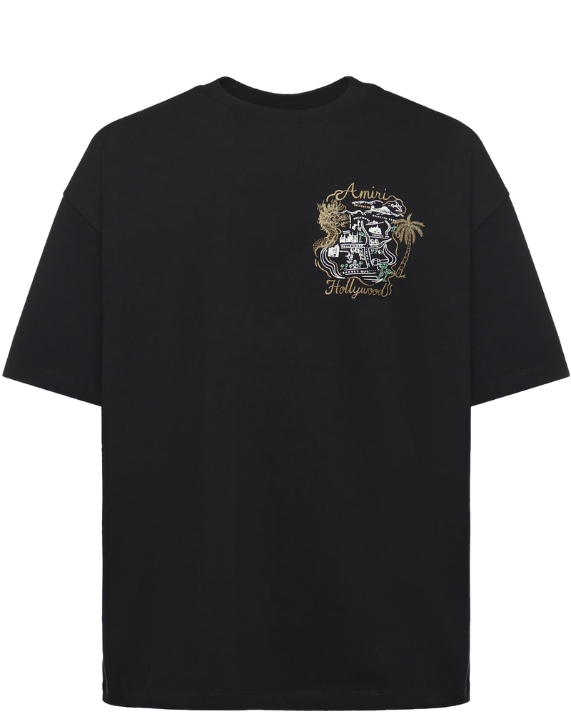 Оригінальна T-Shirt Oversize Hollywood In Cotone Amiri