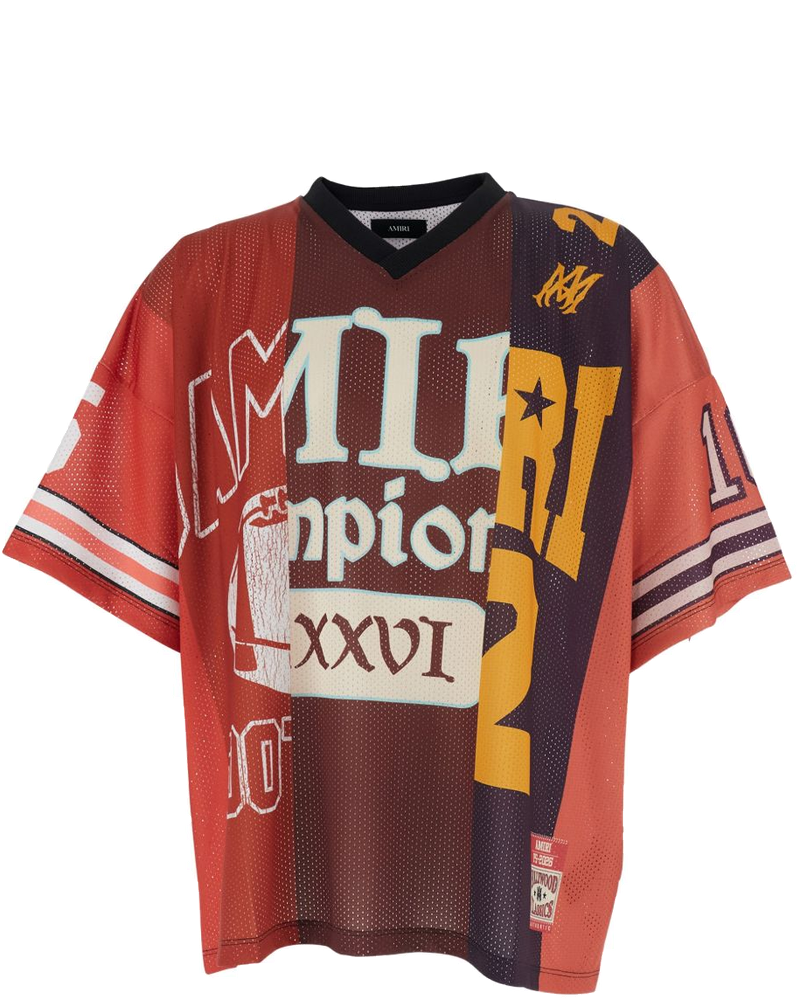 Оригінальна Patchwork V-Neck T-Shirt Amiri