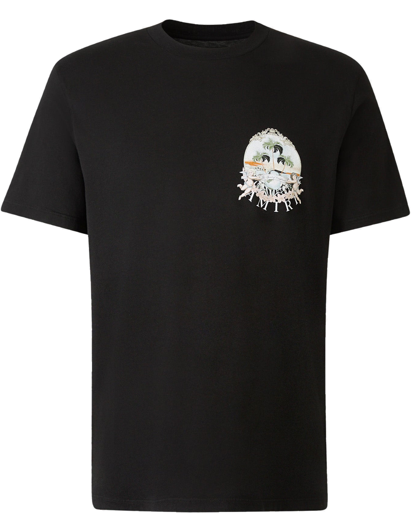 Printed Cotton T-Shirt Amiri оригінал – Купити в Україні