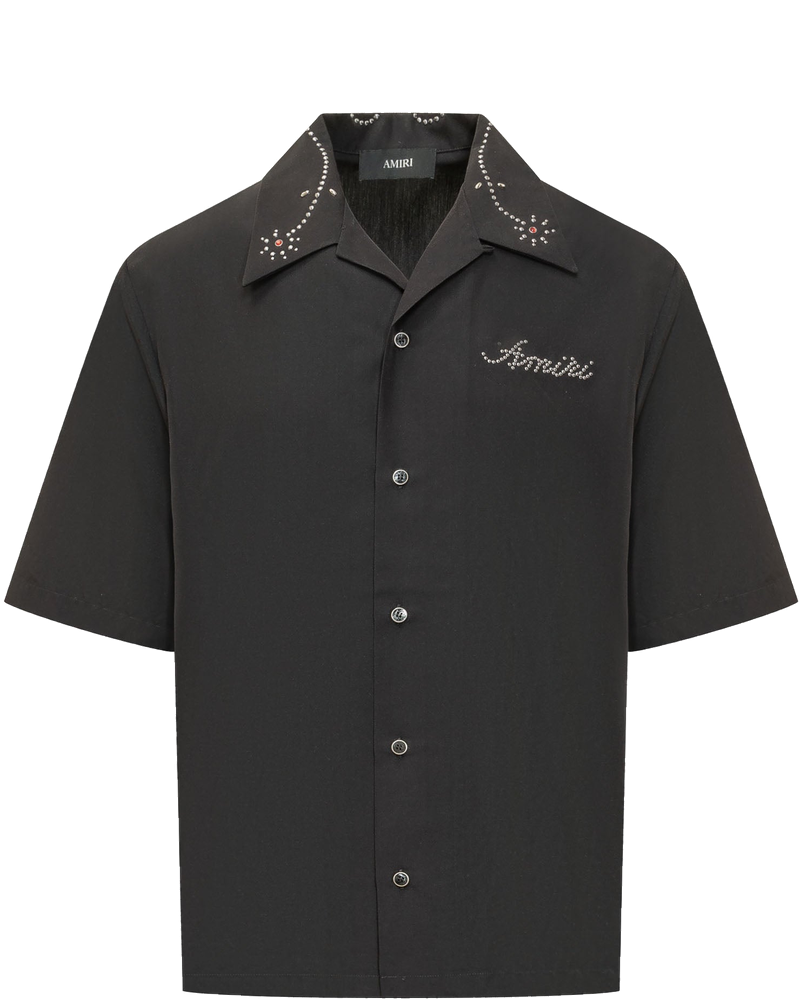 Stud Camp Shirt With Collar And Decorative Applications Amiri оригінал – Купити в Україні